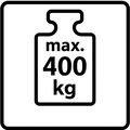Max 400 kg + symbol